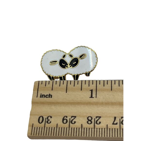 Twin Sheep Enamel Pin By Ooh La La A77 - Picture 1 of 4